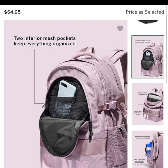 NEW Victoria's Secret PINK Cheetah Backpack - Picture 5 of 8